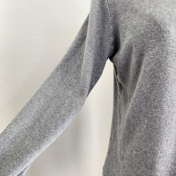 Vintage Y2K Crazy Horse Gray Button Front Knit Cardigan Top XS S - Picture 5 of 12